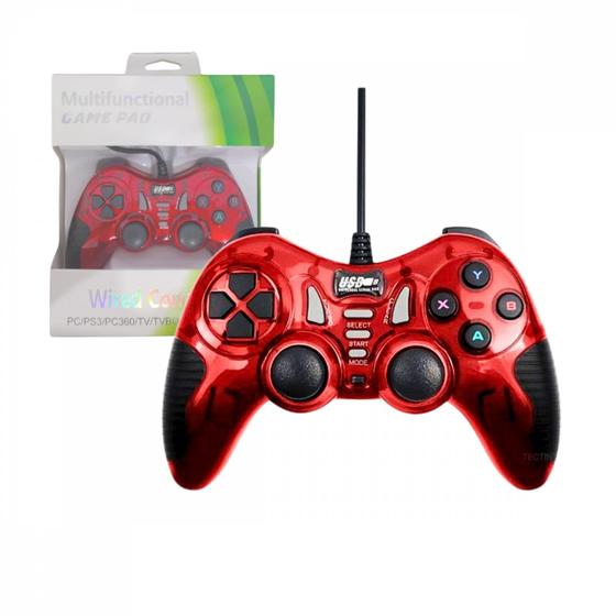 Imagem de Controle Gamer Universal COM FIO para PC/PS3/PC360 Game Pad JOY-DGN