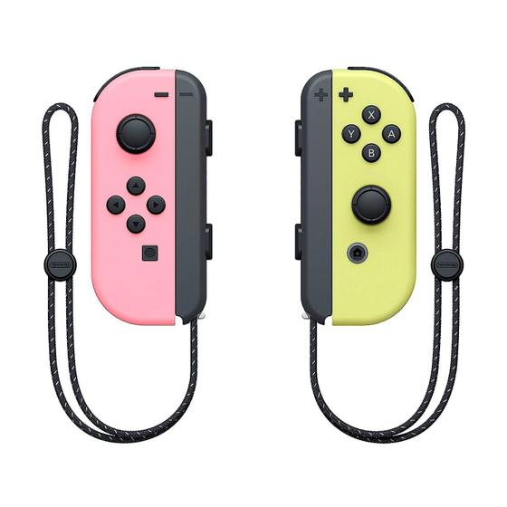 Imagem de Controle Joy Con Rosa(L) e Amarelo(R) Pastel Nintendo Switch