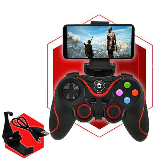 Imagem de Controle Joystick bluetooth Sem Fio V8 Wireless Android Game Celular Jogo