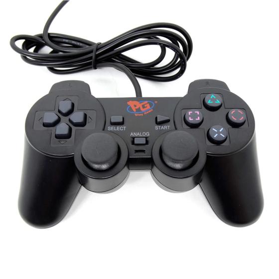 Imagem de Controle Joystick Compatível PS2 Preto