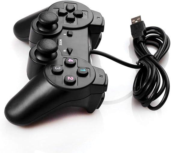 Imagem de Controle Joystick Dualshock  Para PC Games USB Entrada Usb