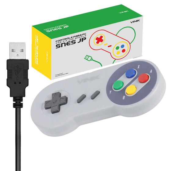 Imagem de Controle Joystick Nintendo Snes Usb P/ Pc Windows Mac Linux