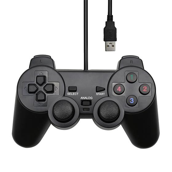 Imagem de Controle Joystick PC PS c/Fio USB - A065 - Bommax