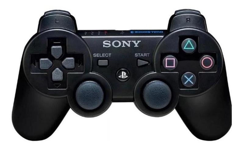 Controle joystick ps3 sem fio Dualshock 3 black sony Menor preço em Controle joystick ps3 sem fio Dualshock 3 black sony