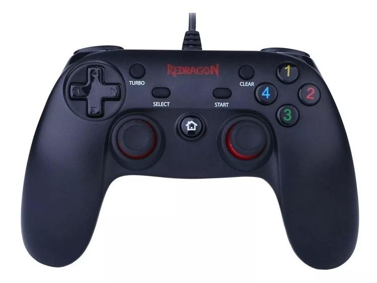 Imagem de Controle Joystick Redragon G807 USB PC PS3 - Vibração