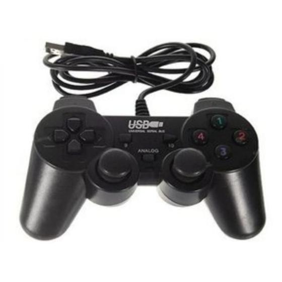Imagem de Controle Joystick USB com Fio para PC - Dualshock