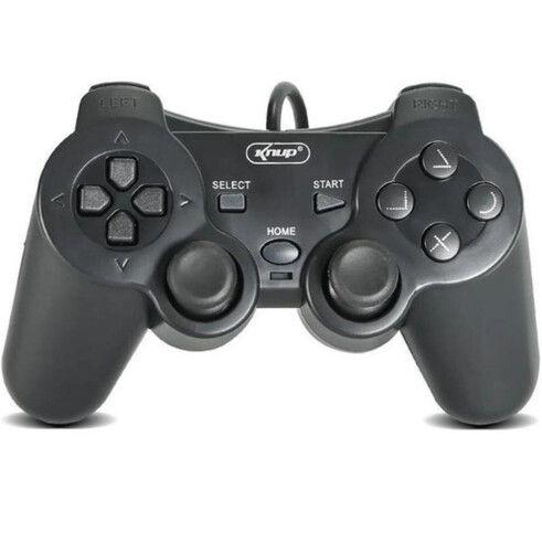 Imagem de Controle Joystick Usb com Fio para PC e Notebook em Embalagem de Saco Plástico - KP-CN701 S/