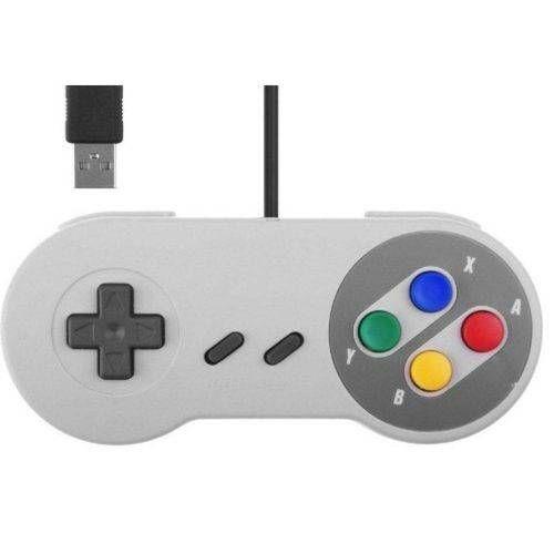 Imagem de Controle Joystick USB Super Nes Play Game Cinza
