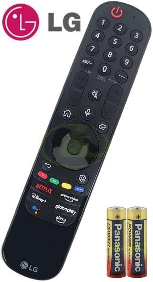 Imagem de Controle magic original lg mr22ga com pilhas repõe an-mr18ba tv uk6540 55uk6540psb 65uk6540psb 70uk6540psa uk6310 43uk6310pse