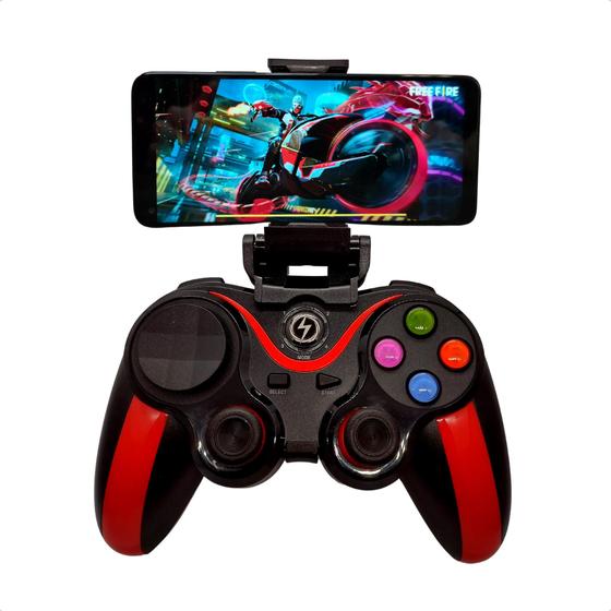Imagem de Controle Manete Gamepad Bluetooth Compatível Android Ios Pc