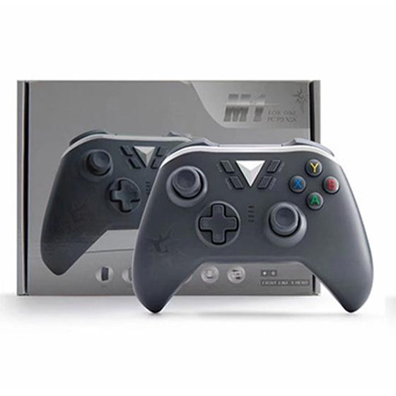 Imagem de Controle Manete sem Fio Wireless M1 2.4G Compatível com Xbox One X S / Ps3 / PC Gamer + 2 grips analógicos