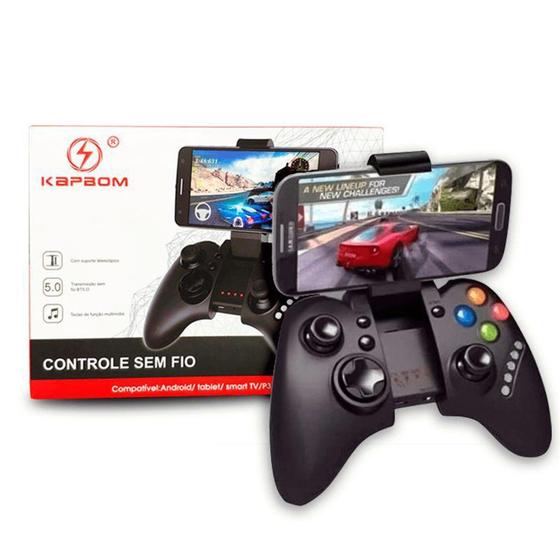 Imagem de Controle Para Jogar No Celular Joystick Gamer Bluetooth Android iOS - Kapbom