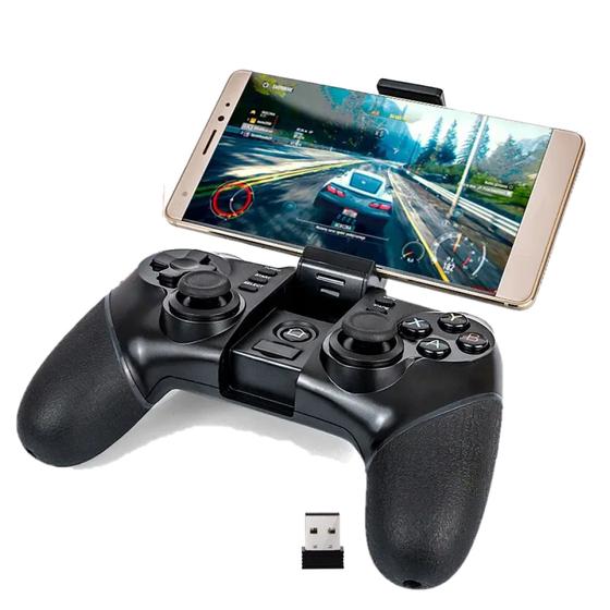 Imagem de Controle Para Jogos Bluetooth USB 3 Em 1 Joystick Pc Celular
