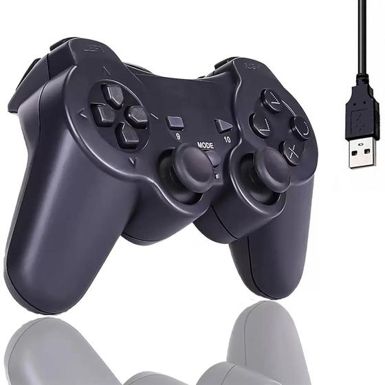 Imagem de Controle Para PC Com Cabo Usb Joystick De Vídeo Game Ergonômico - KNUP