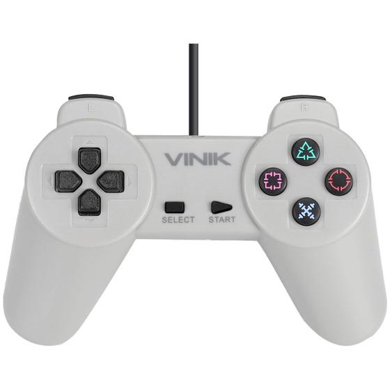 Imagem de Controle Para Pc Com Fio Usb Modelo Play 1 Cinza