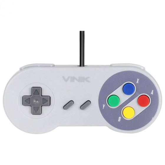 Imagem de Controle Para Pc Snes Jp Vinik Com Fio Usb Windows Mac