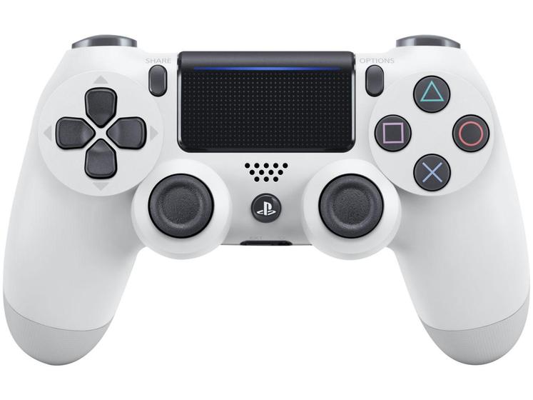 Imagem de Controle para PS4 e PC sem Fio Dualshock 4 Sony - Branco Glacial