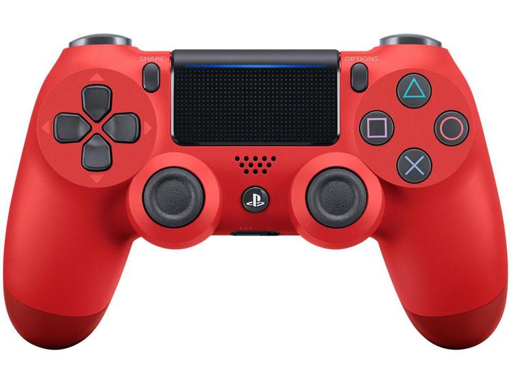Imagem de Controle para PS4 e PC Sem Fio Dualshock 4 Sony - Vermelho