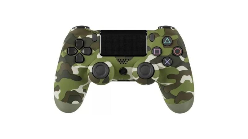 Imagem de Controle Para Ps4 PC Sem Fio Compatível para Ps4 e PC Sem Fio Camuflado