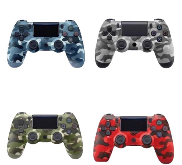 Imagem de Controle Para Ps4 Sem fio Camuflado Controle Compatível Ps4 Pc Gamer Celular - Altomex