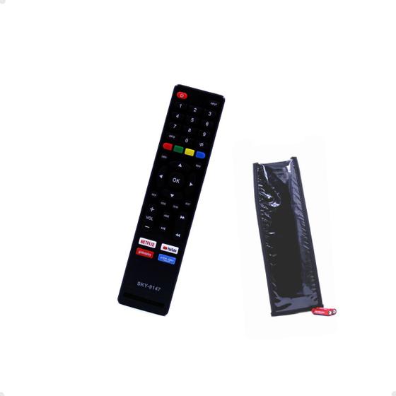 Imagem de Controle Para Smart Tv Multilaser Tl20 Tl037 Tl030 Tl027 Youtube