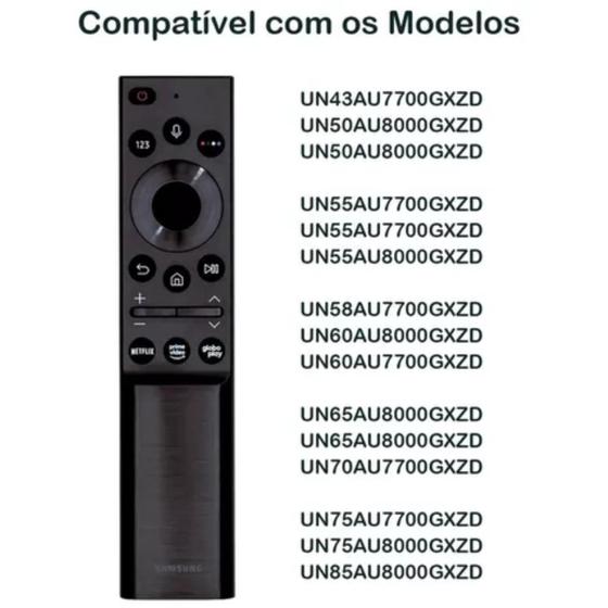 Imagem de Controle para Tv Remoto Samsung Original Serie Au7700 E Au8000 modelo UN60AU8000GXZD 