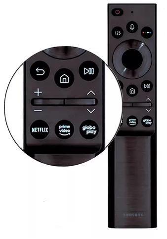 Imagem de Controle para Tv Remoto Samsung Original Serie Au7700 E Au8000 modelo UN75AU8000GXZD BN59-01363D