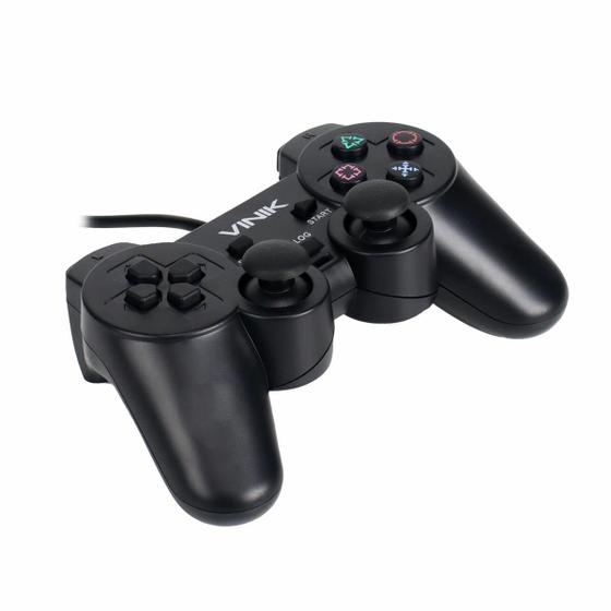 Imagem de Controle Pc Usb Ps2/playstation 2 - Retrô - Vinik Play 2 F018