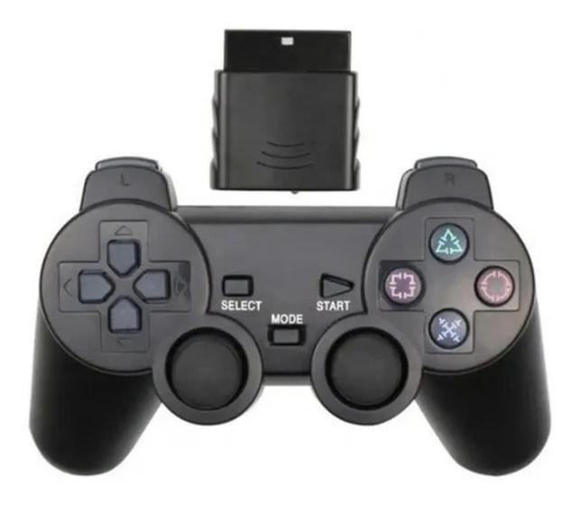 Imagem de Controle Playstation 2 Sem Fio Manete Ps2 Ps1 Wireless