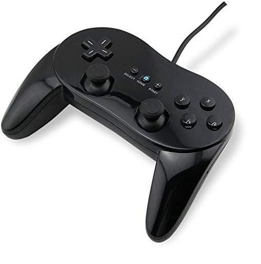 Imagem de Controle PRO Clássico Para Wii Com Fio Preto