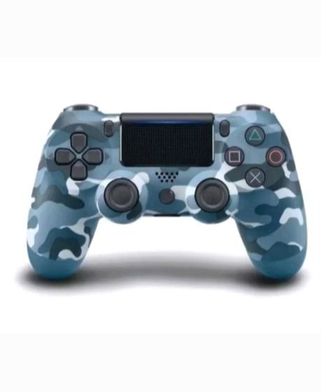 Imagem de Controle Ps4 Sem Fio Joystick Ps4 Camuflado Controle Compatível Ps4 PC Sem Fio Gamer Celular Azul