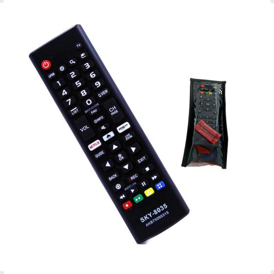 Imagem de Controle Rem p Tv Akb75095315 Led Smart Amazon Netflix