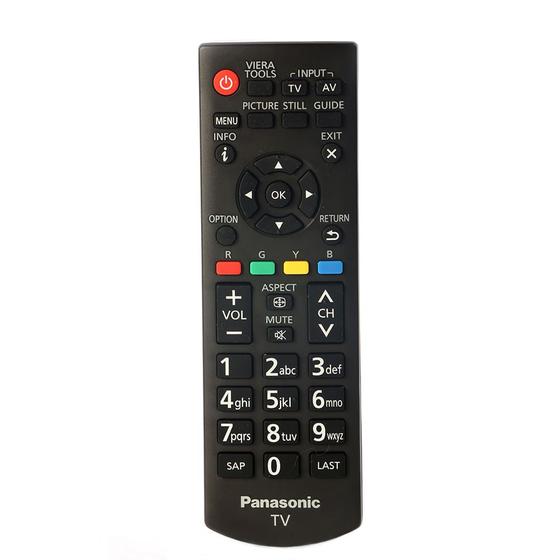 Imagem de Controle Remoto 39 teclas para TV Panasonic TC-32DS600B/ TC-40DS600B/ TC-40DX650B/ TC-43DS630B/ TC-49DS630B/ TC-49DX650B/ TC-58DX700/ TC-65DX700B