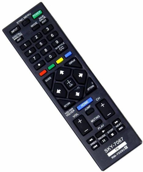 Controle Remoto 7067 Serve Em Todas Tvs Repõe Rm-yd093 Rm-yd104 Kdl-24r425a Kdl-32r425a Kdl-32r434a Menor preço em Controle Remoto 7067 Serve Em Todas Tvs Repõe Rm-yd093 Rm-yd104 Kdl-24r425a Kdl-32r425a Kdl-32r434a