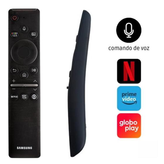 Imagem de Controle Remoto com comando de voz Samsung Smart Tv Uhd 4k Original código BN59-01329D  modelo QN55Q70TAGXZD