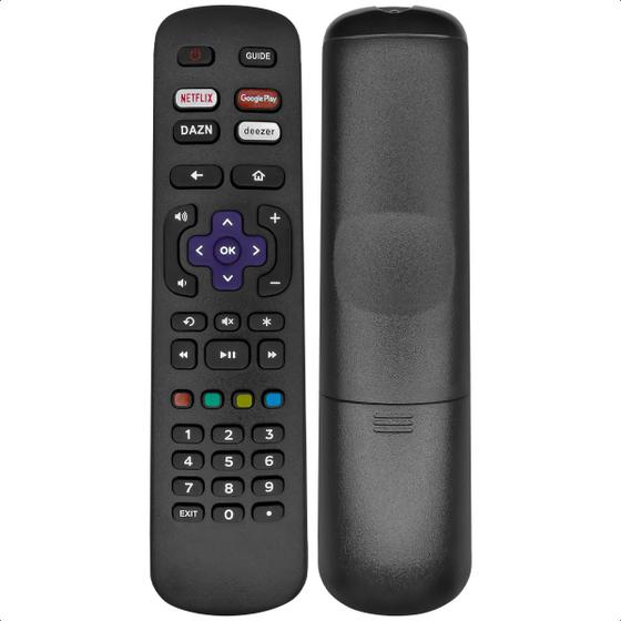 Imagem de Controle Remoto Compatível com Aoc Roku Tv C Google Play Netflix