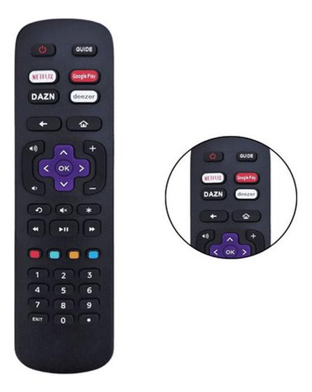 Imagem de Controle Remoto Compatível Com Aoc Smart Tv Roku