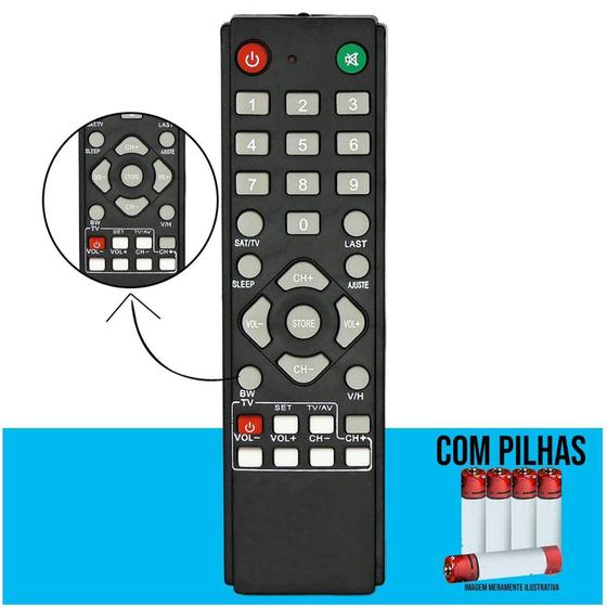 Imagem de Controle Remoto Compatível com Receptor Century Nano Box - Lelong