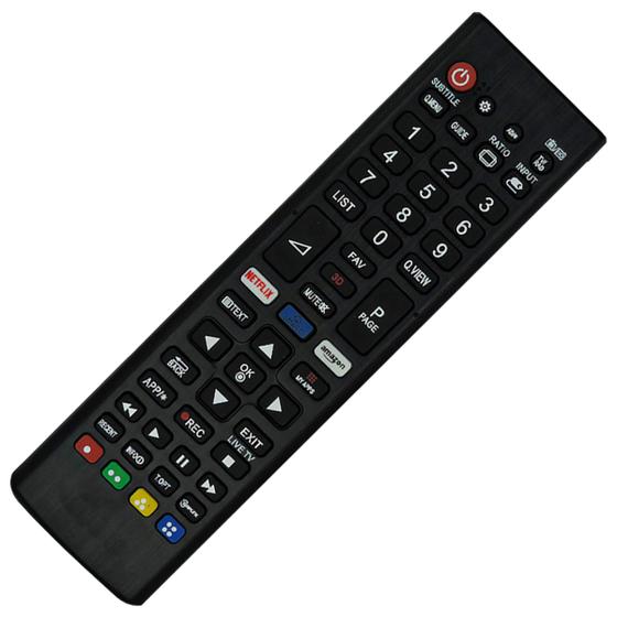 Imagem de Controle Remoto Compatível com Smart Tv  3d Netflix 6710900010A Amazon 