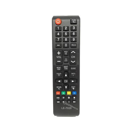 Imagem de Controle Remoto Compatível Com  Smart Tv Botão Futebol LE7028