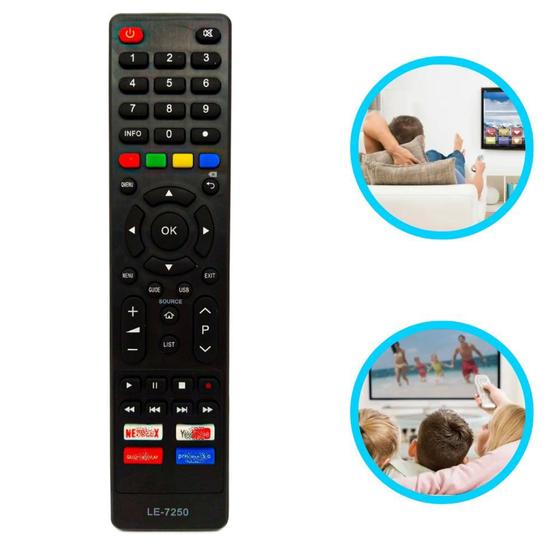 Imagem de Controle Remoto Compatível Com Smart Tv LE7250 / SK9028  De Qualidade