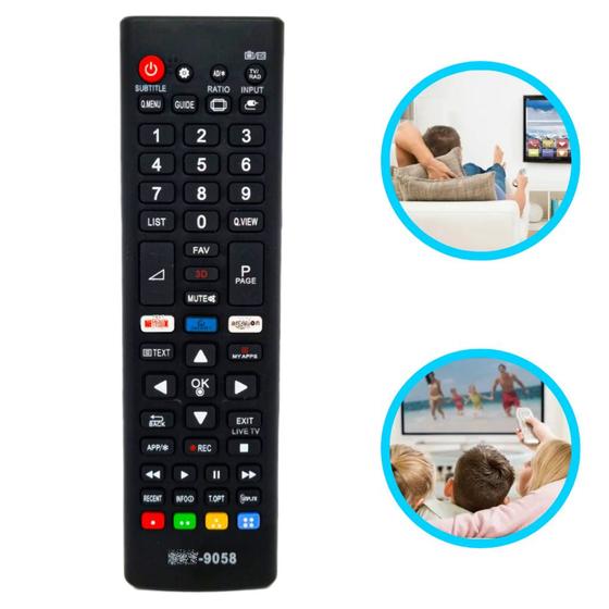 Imagem de Controle Remoto Compatível Com TV LCD/SMART SK9058 Potente