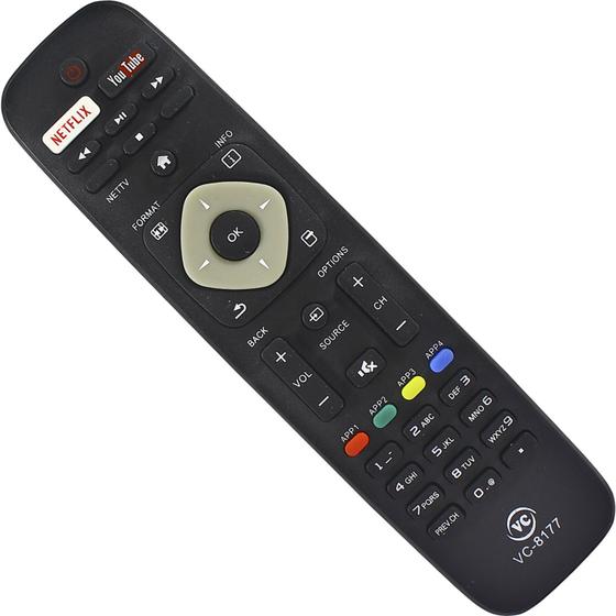 Imagem de Controle Remoto Compatível Com TV Led PHILIPS VC-8177