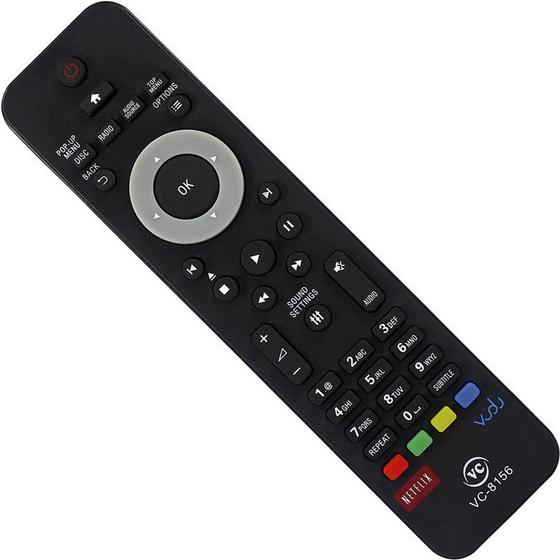 Imagem de Controle Remoto Compatível Com Tv Philips Led Vc-8156