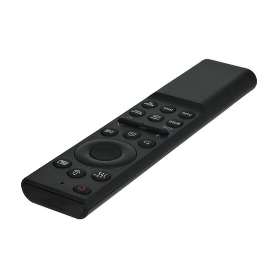 Imagem de Controle Remoto Compatível com tv Samsung Com Comando De voz Smart com Teclas Netflix e Prime Video