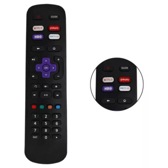 Imagem de Controle Remoto Compatível Com Tv Semp Roku