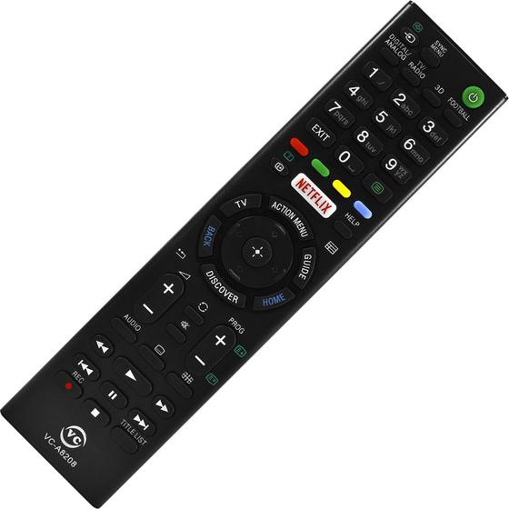 Controle Remoto Compatível Com TV SONY Bravia VC-A8208 Menor preço em Controle Remoto Compatível Com TV SONY Bravia VC-A8208