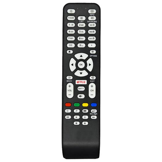 Imagem de Controle Remoto Compatível Com Universal Para Tv Aoc Netflix 