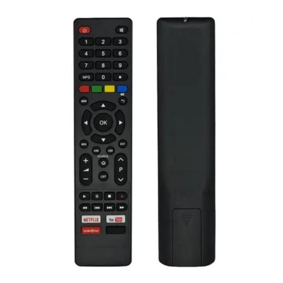 Controle Remoto Compativel Para Smart TV Philco Teclas Apps