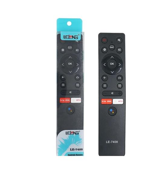 Imagem de Controle Remoto Compativel para Tv smart 4k Função Netflix/Youtube/Globoplay LE-7408